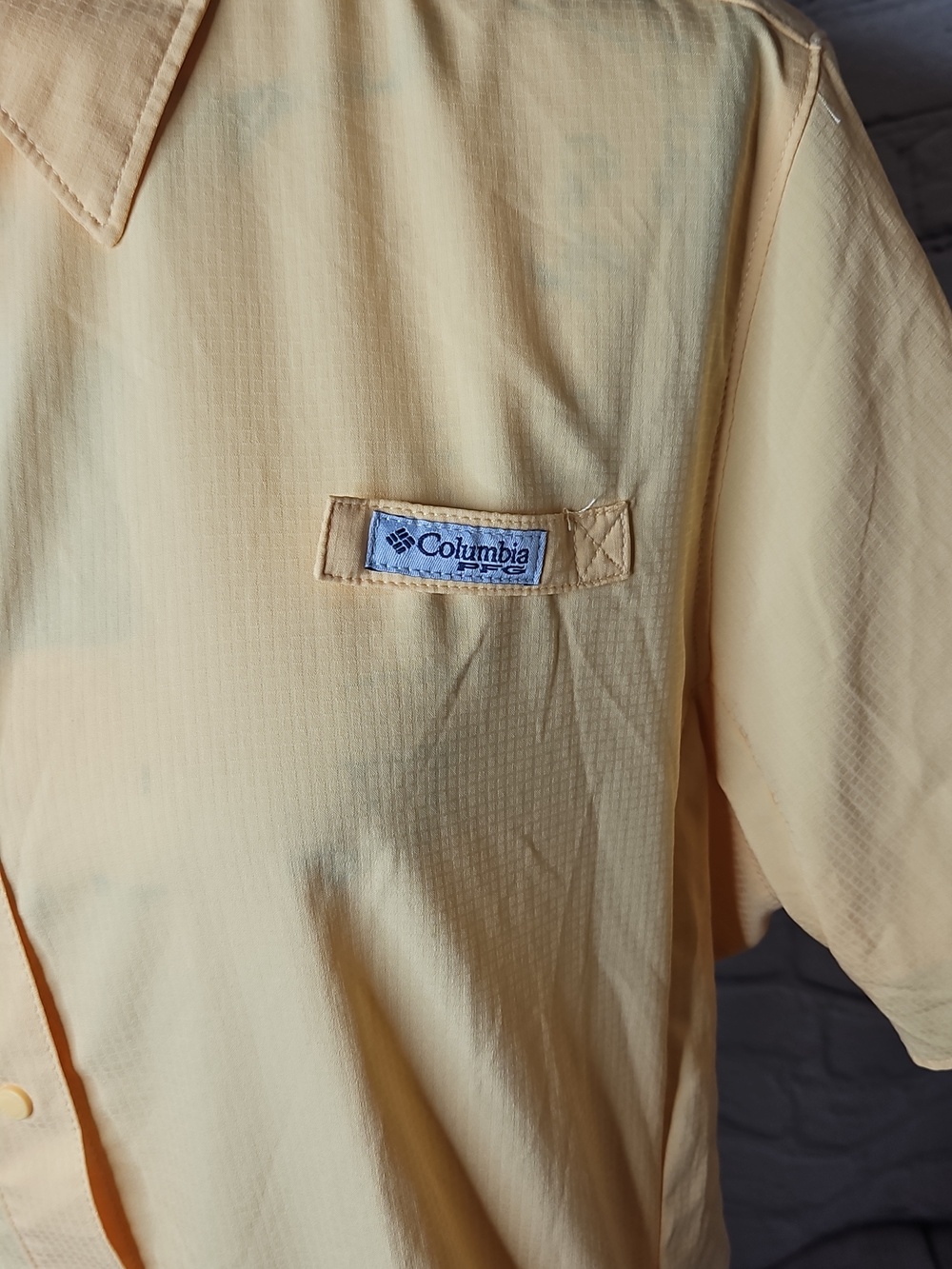 Columbia Sportswear Women's Tamiami II Short Sleeve Shirt Yellow Size XL - Picture 2 of 7
